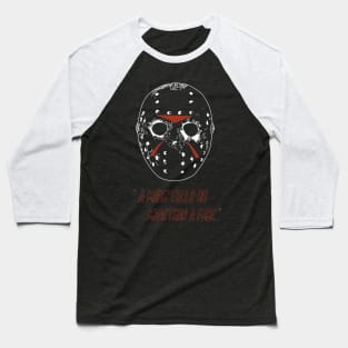 "A mask tells us more than a face."- Mask- Halloween-Red Baseball T-Shirt